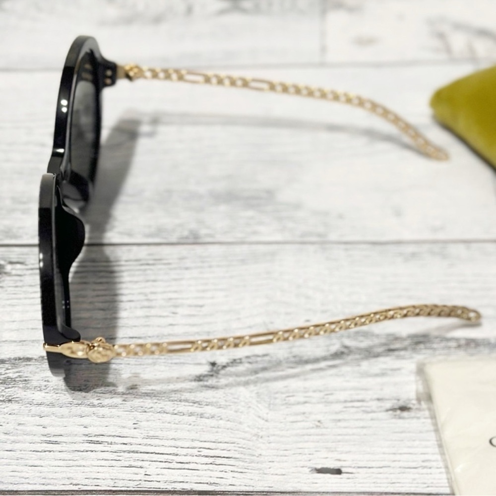 Gucci Round Chain Frame sunglasses. NEW - Picture 2 of 8